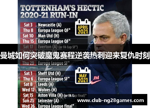 曼城如何突破魔鬼赛程逆袭热刺迎来复仇时刻 曼城如何突破魔鬼赛程逆袭热刺迎来复仇时刻