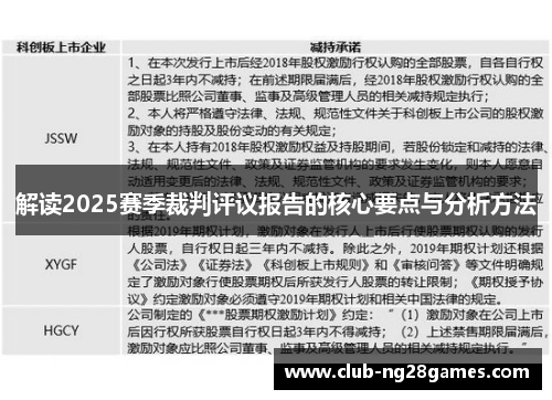 解读2025赛季裁判评议报告的核心要点与分析方法